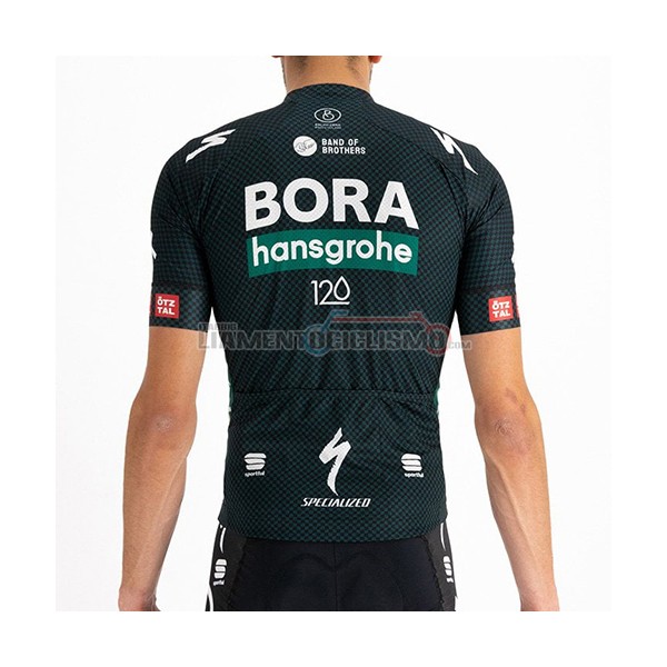 Abbigliamento Ciclismo Bora-Hansgrone Manica Corta 2021 Spento Verde